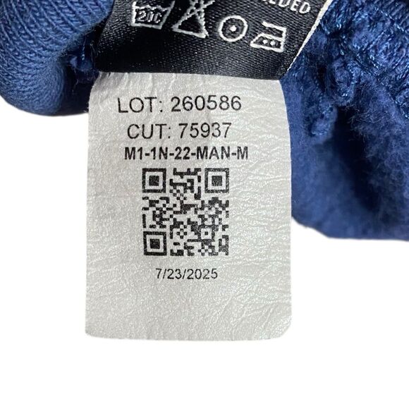 American Giant Jacket Mens M Blue Fleece Bomber Full Zip Heavy Pockets NEW - Picture 12 of 13